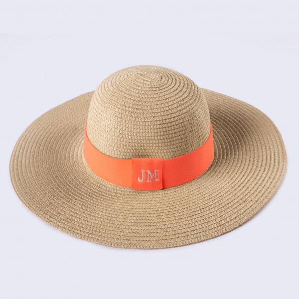 Neon White & Orange Fedora